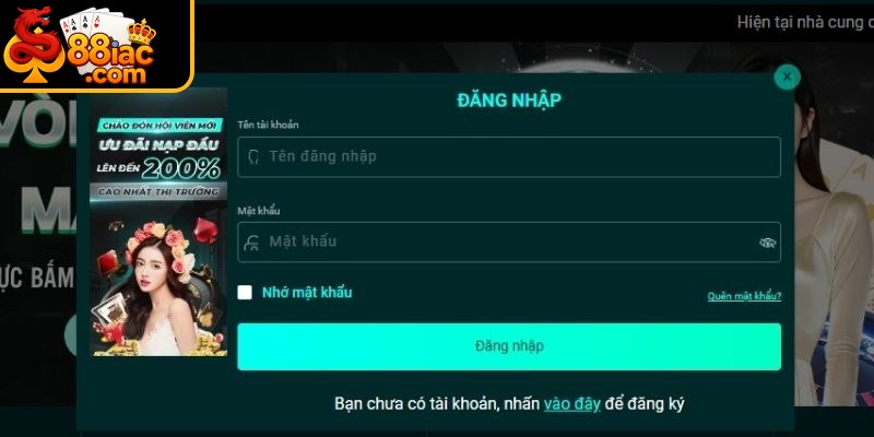 3 bước thao tác đăng nhập 88I thành công ngay lần đầu
